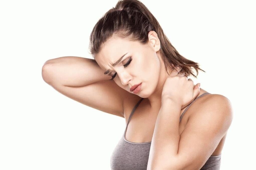 súlyos fájdalom a nyakban és a lapockákban a nyaki osteochondrosis miatt